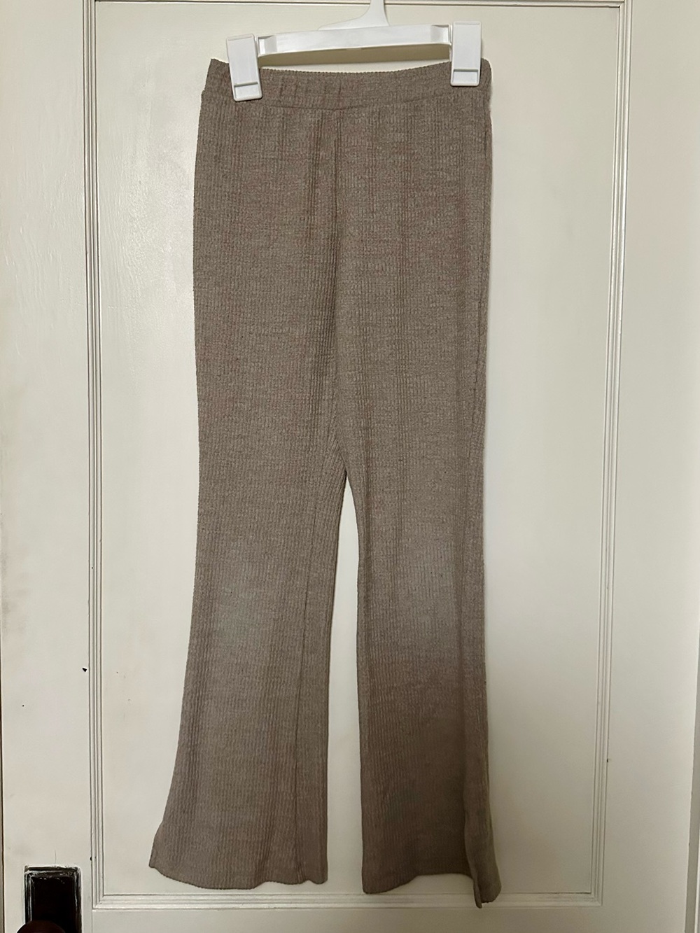 Girls’ Ribbed Wide-Leg Knit Pants